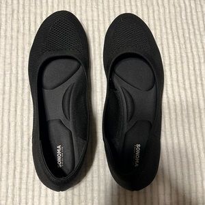 Sonoma Sesame Black Comfort Knit Ballet Flats Size 9